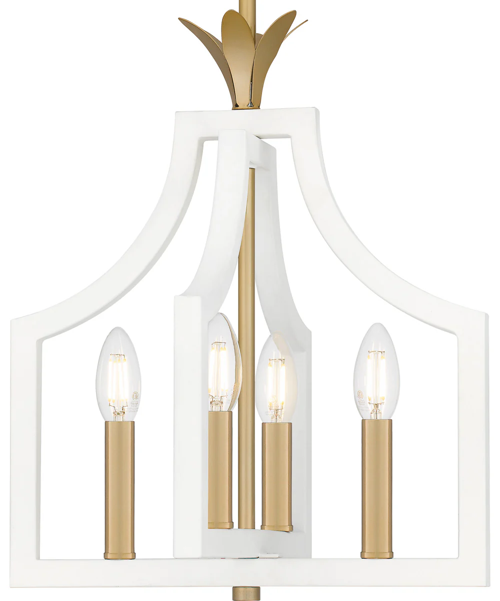 Dusty Lane 4-light Pendant Matte White - Image 5