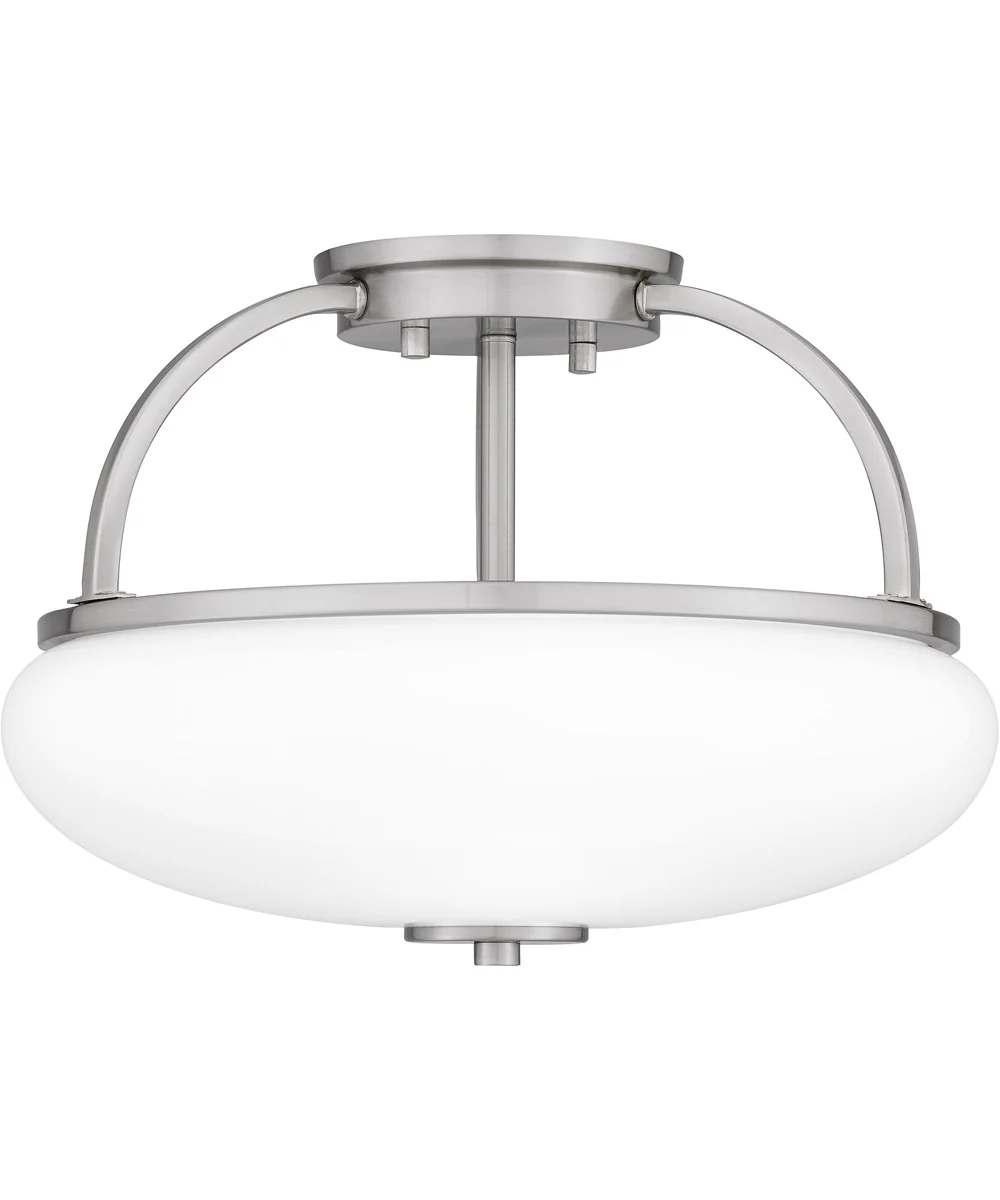 Easton 3-light Semi Flush Mount Brushed Nickel - Image 2