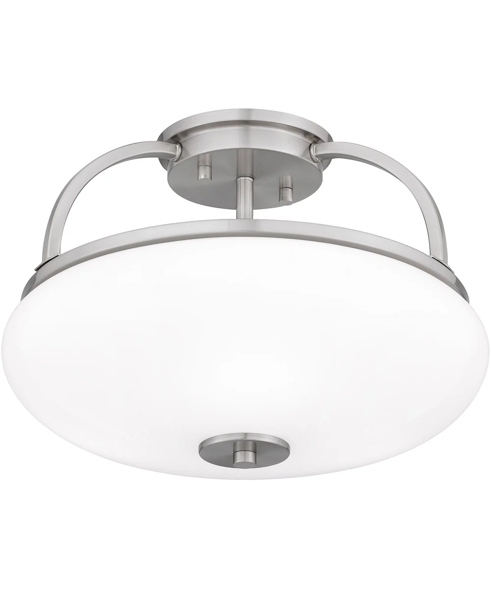 Easton 3-light Semi Flush Mount Brushed Nickel - Image 5