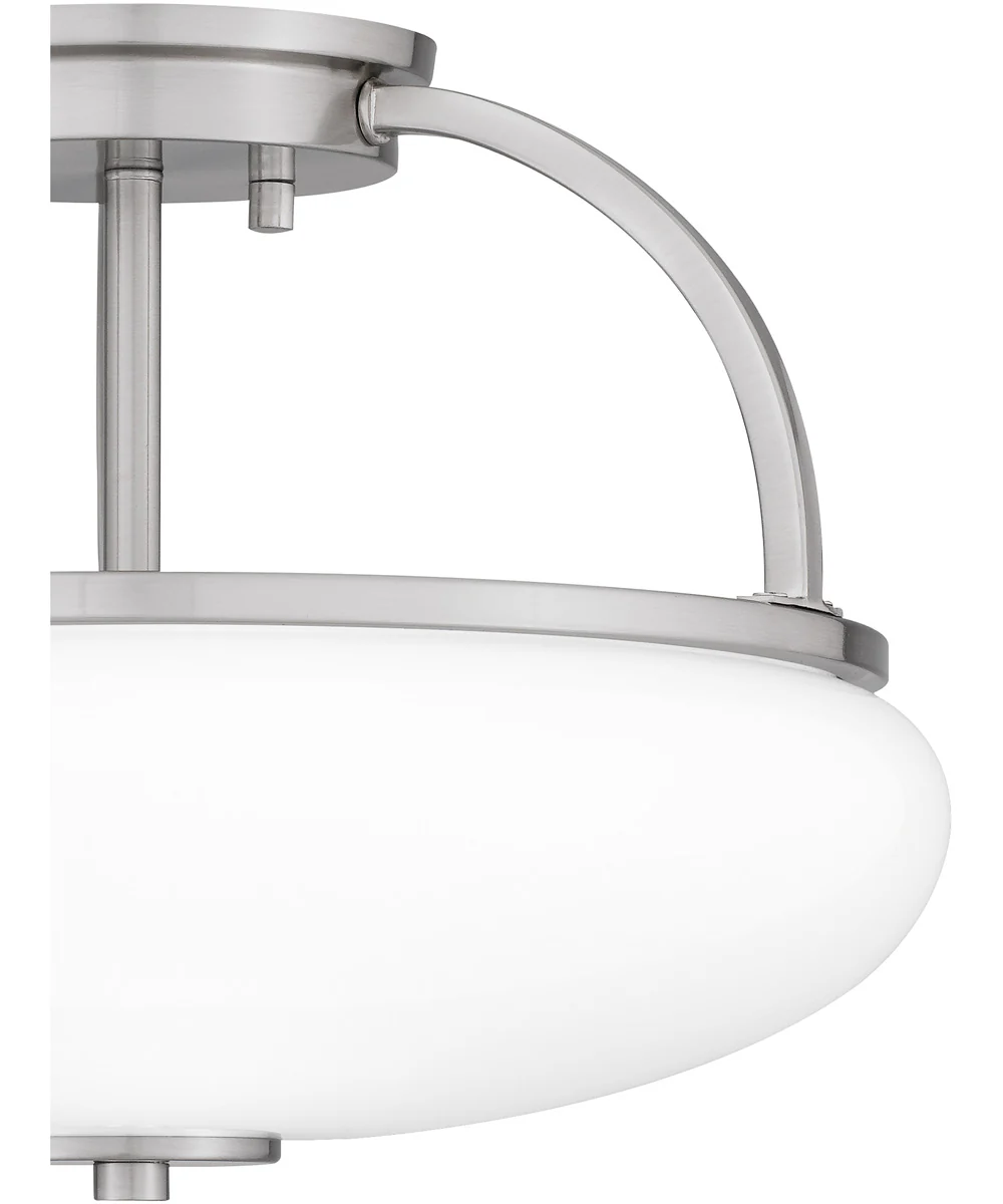 Easton 3-light Semi Flush Mount Brushed Nickel - Image 6