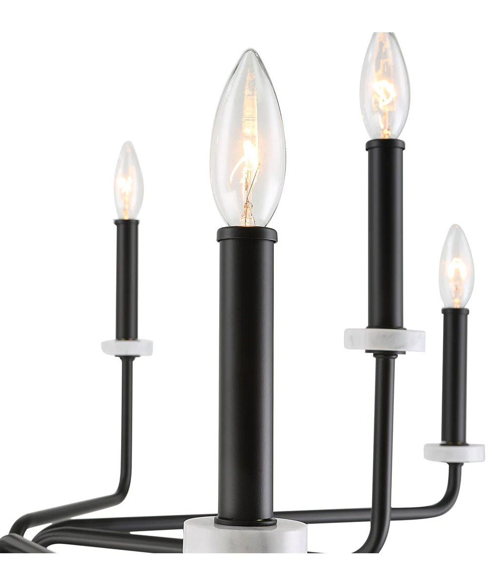 Ebony Elegance 8 Light Chandelier - Image 7