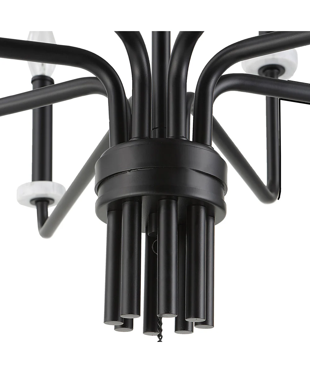 Ebony Elegance 8 Light Chandelier - Image 9