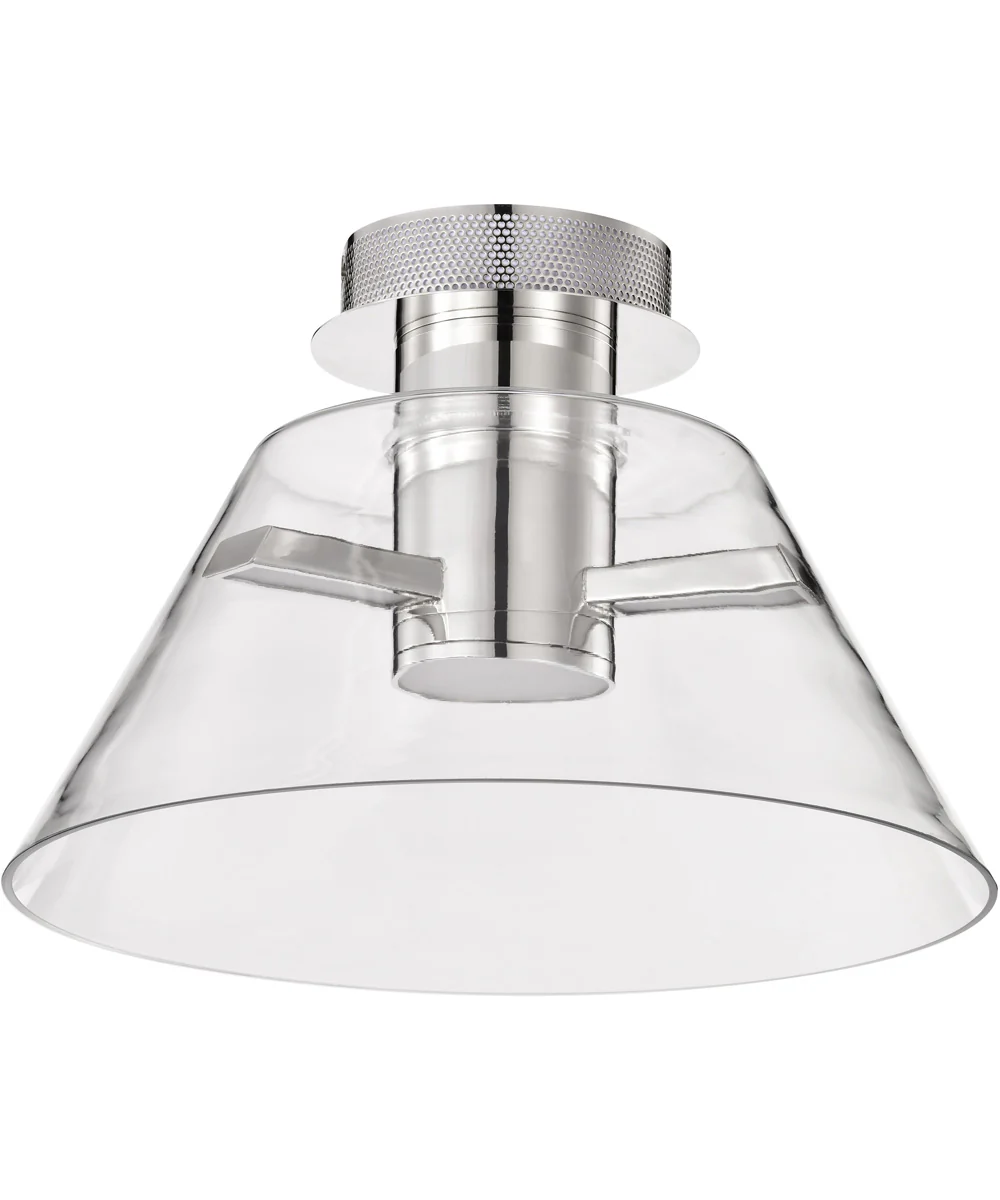 Edmond  Close-to-Ceiling Polished Nickel