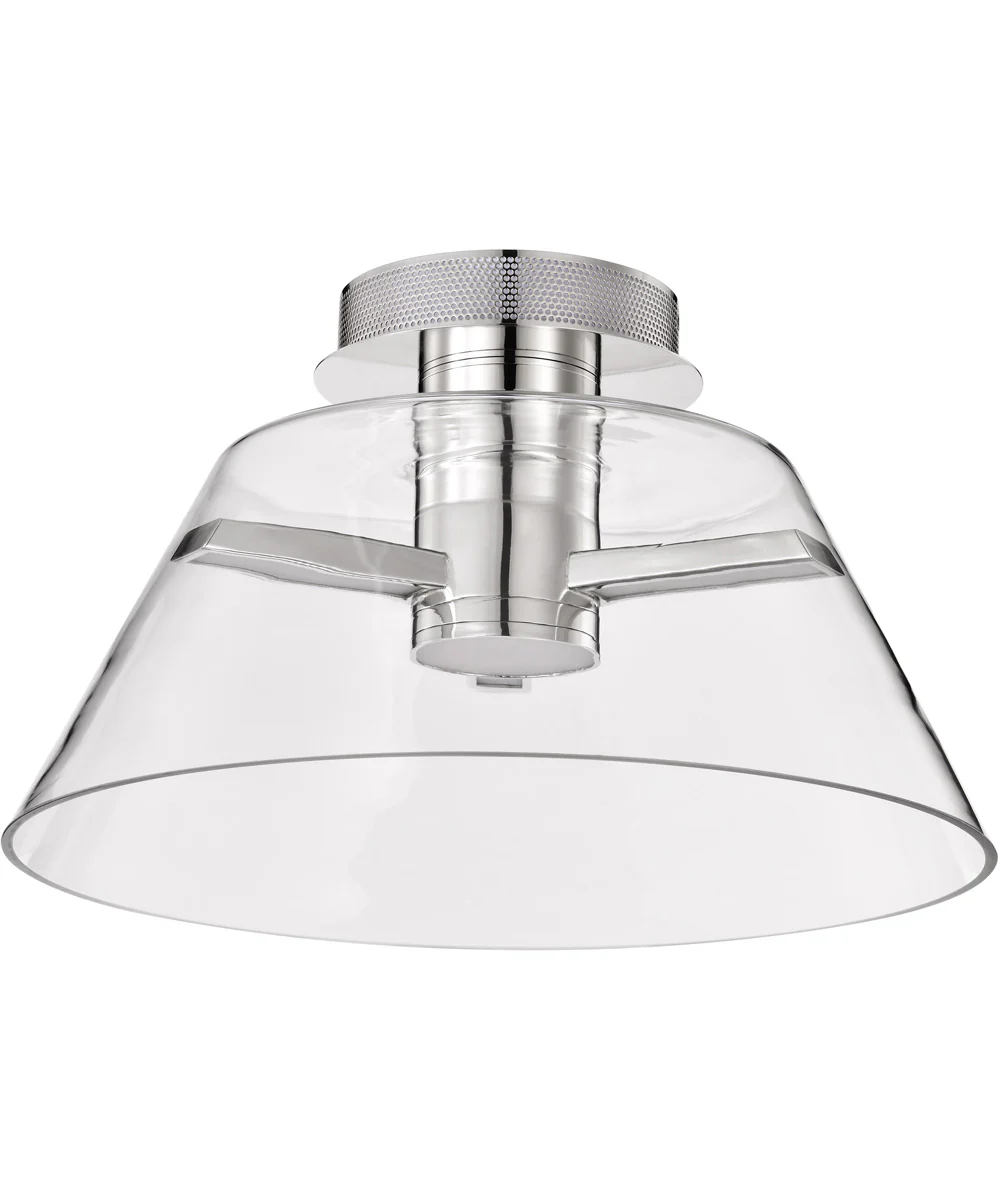 Edmond Close-to-Ceiling Polished Nickel