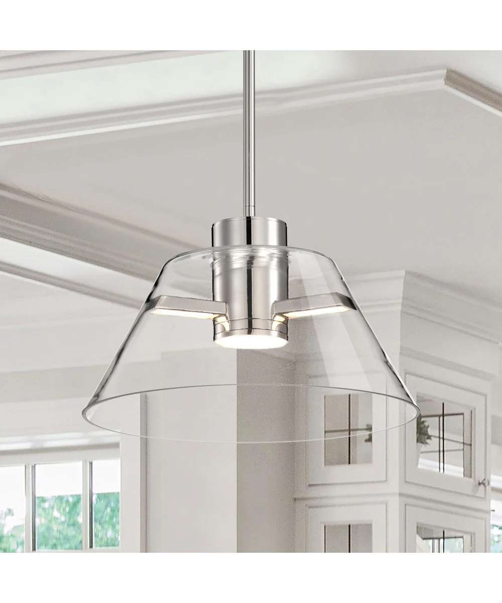 Edmond  Pendant Polished Nickel - Image 3