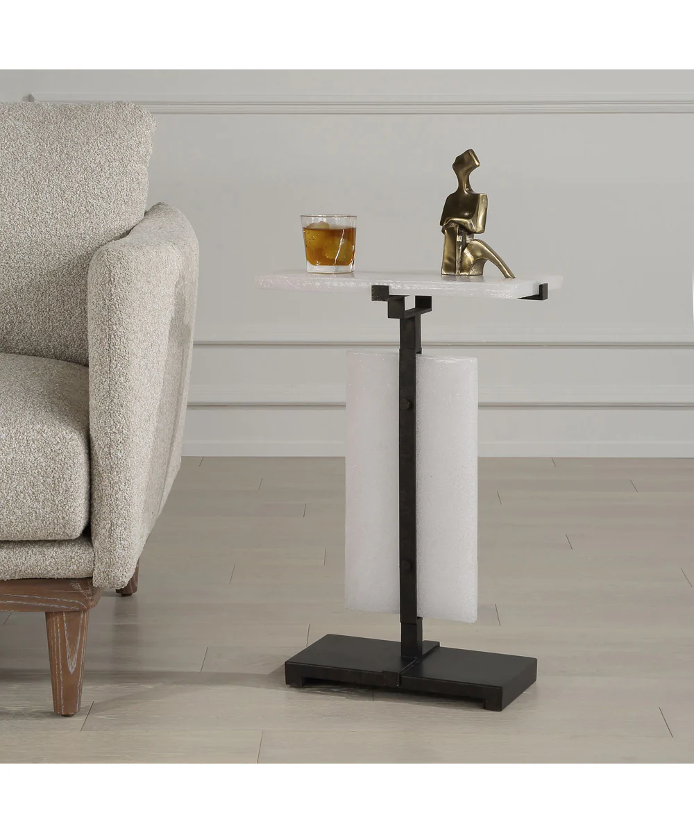 Elements Bubble Glass Accent Table - Image 5