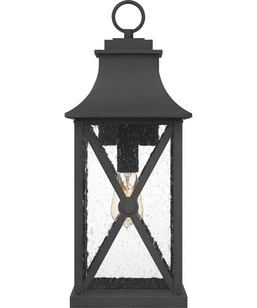 Ellerbee Large 1-light Outdoor Wall Light Coastal Armour Aluminum Mottled Black - Image 4