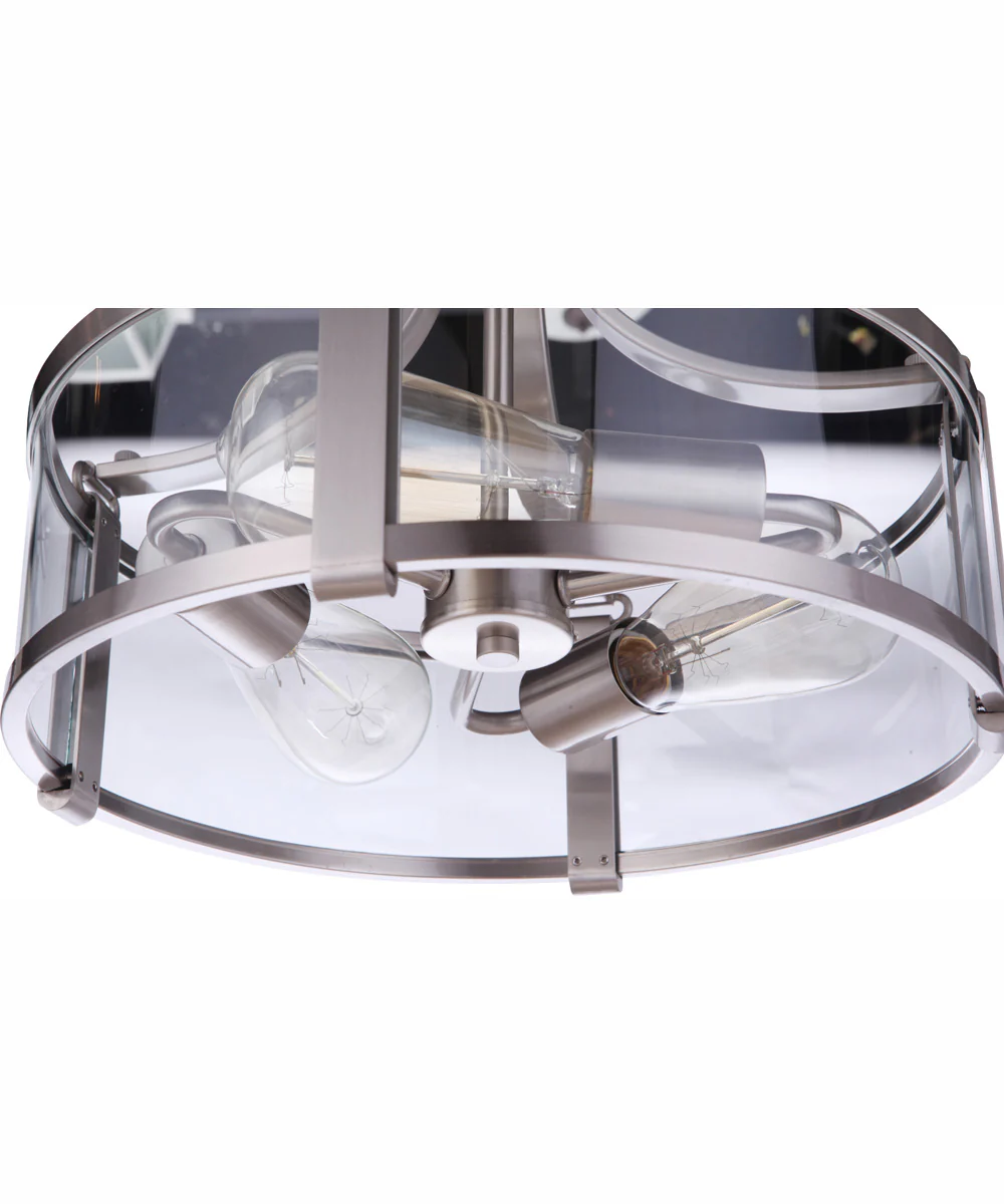 Elliot 3-Light Semi Flush Brushed Polished Nickel - Image 7