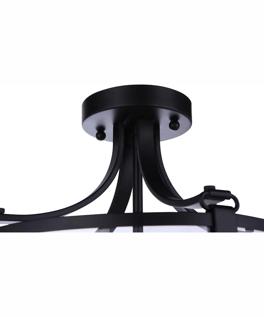 Elliot 3-Light Semi Flush Flat Black - Image 7