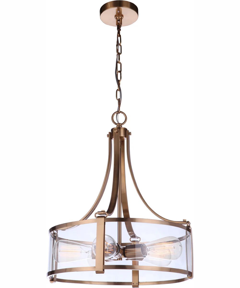 Elliot 5-Light Pendant Satin Brass - Image 3