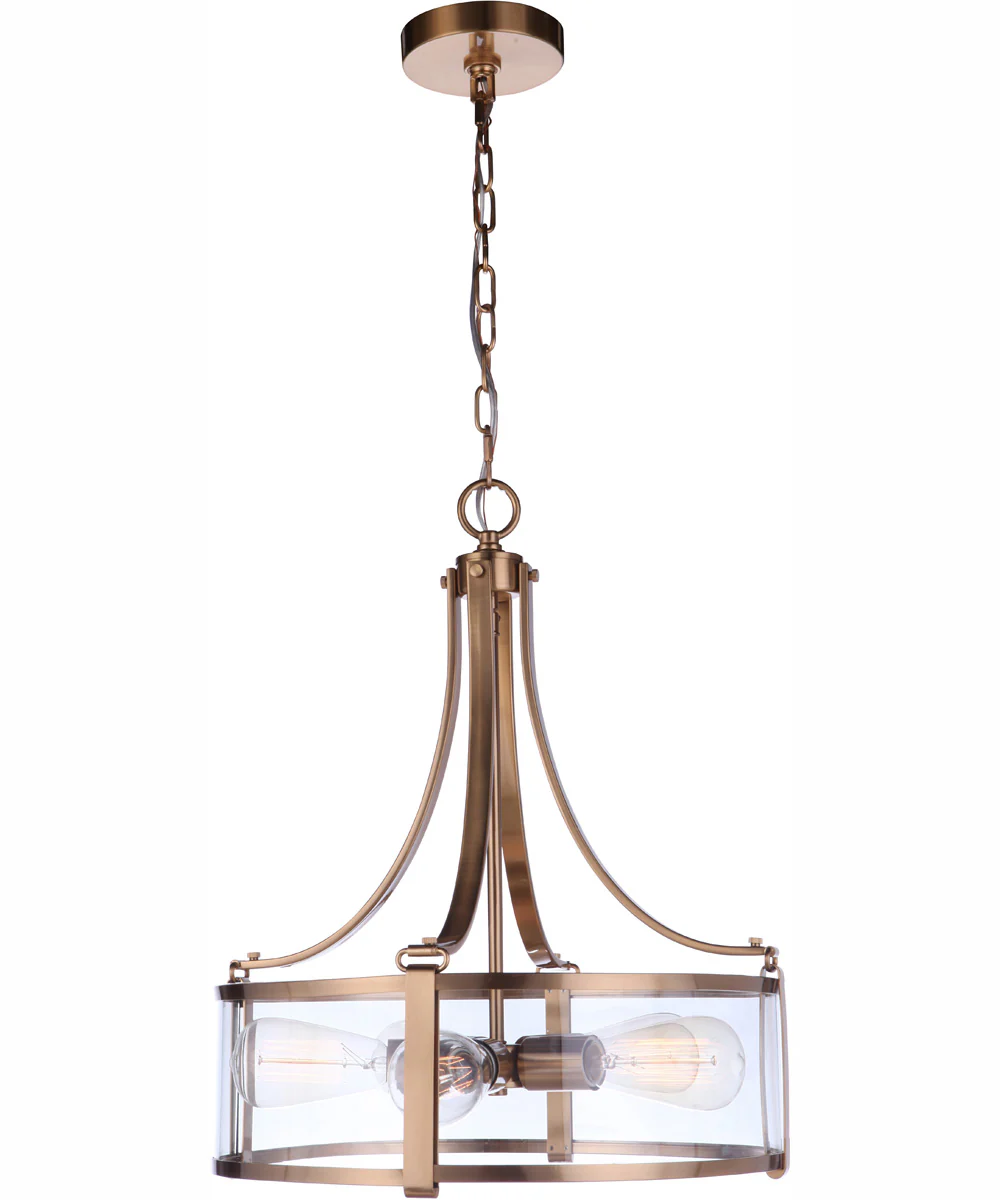 Elliot 5-Light Pendant Satin Brass - Image 4