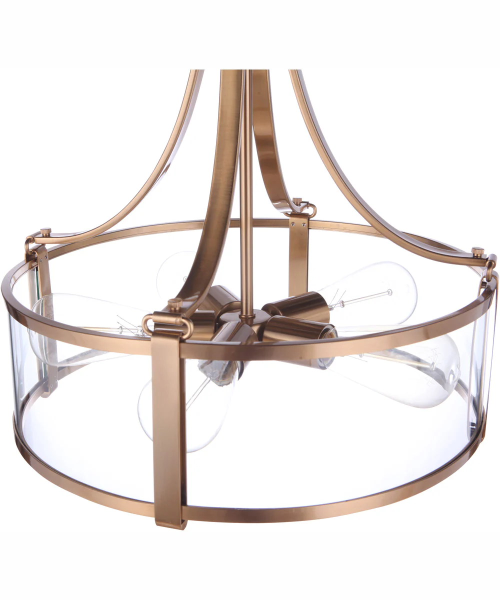 Elliot 5-Light Pendant Satin Brass - Image 8