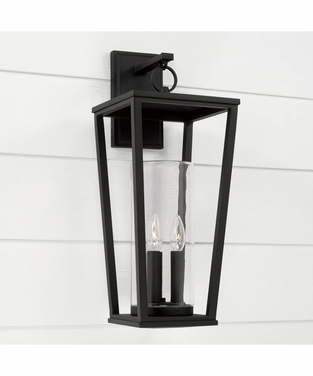 Elliott 3-Light Outdoor Wall-Lantern Rain or Shine - Black - Image 2