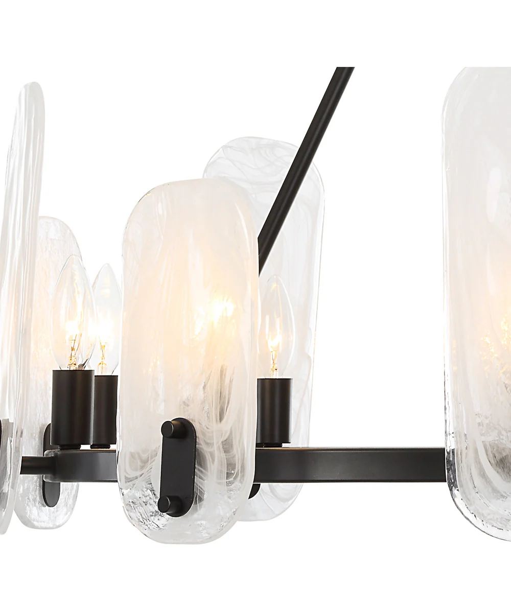 Ellipse 10 Light Dark Bronze Chandelier - Image 8