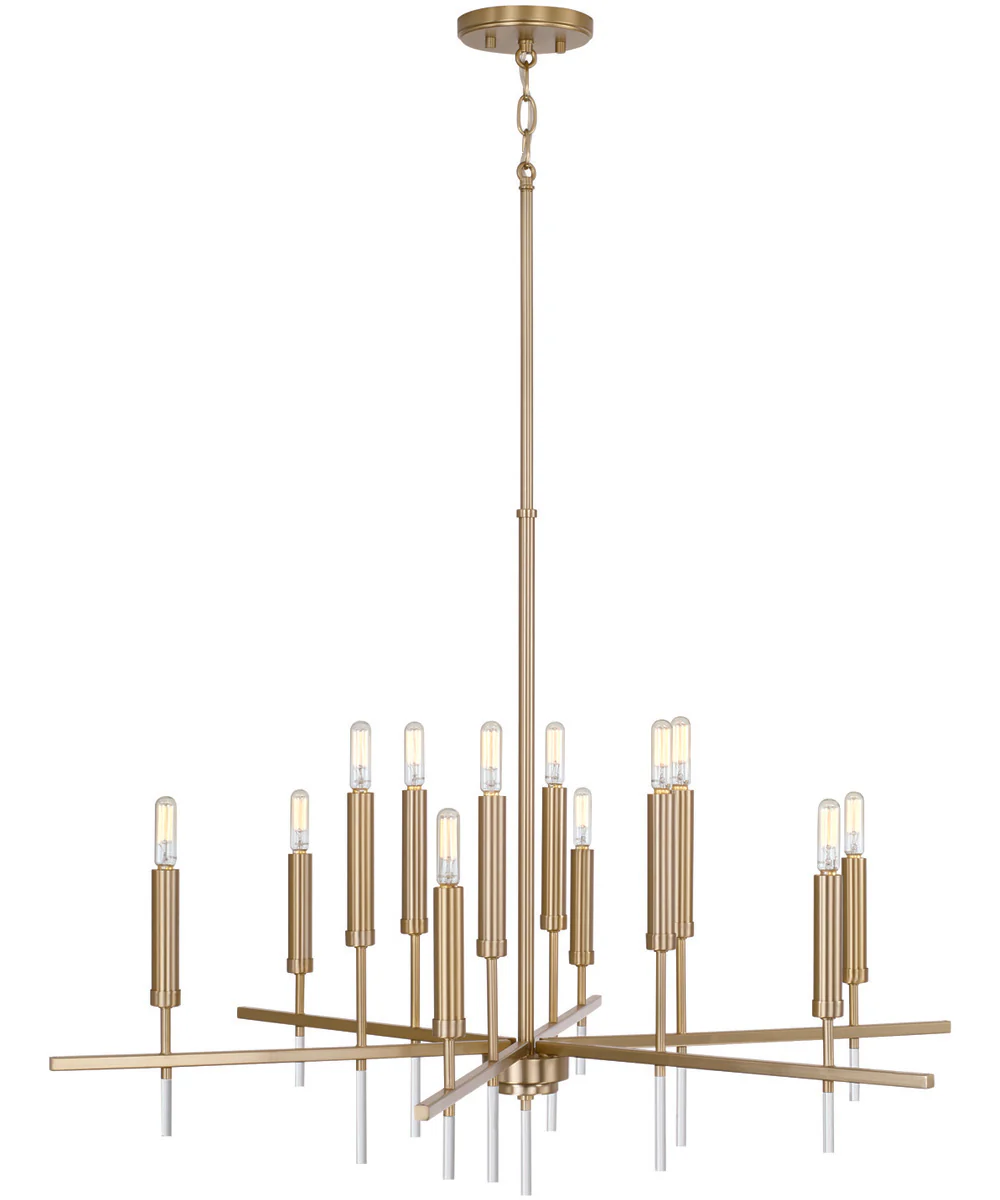 Elora 12-Light Chandelier Matte Brass - Image 6