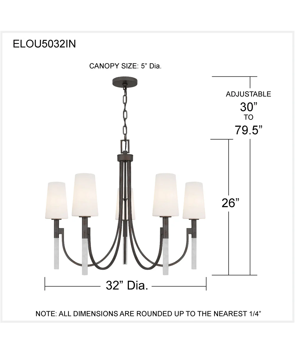 Eloura 5-light Chandelier Iron Gate - Image 4