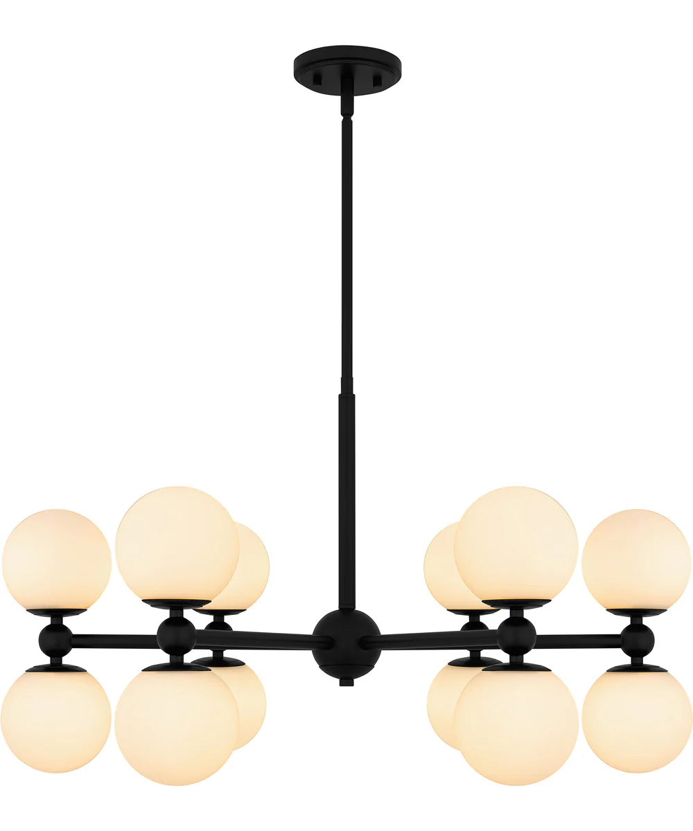 Elser 12-light Chandelier Matte Black