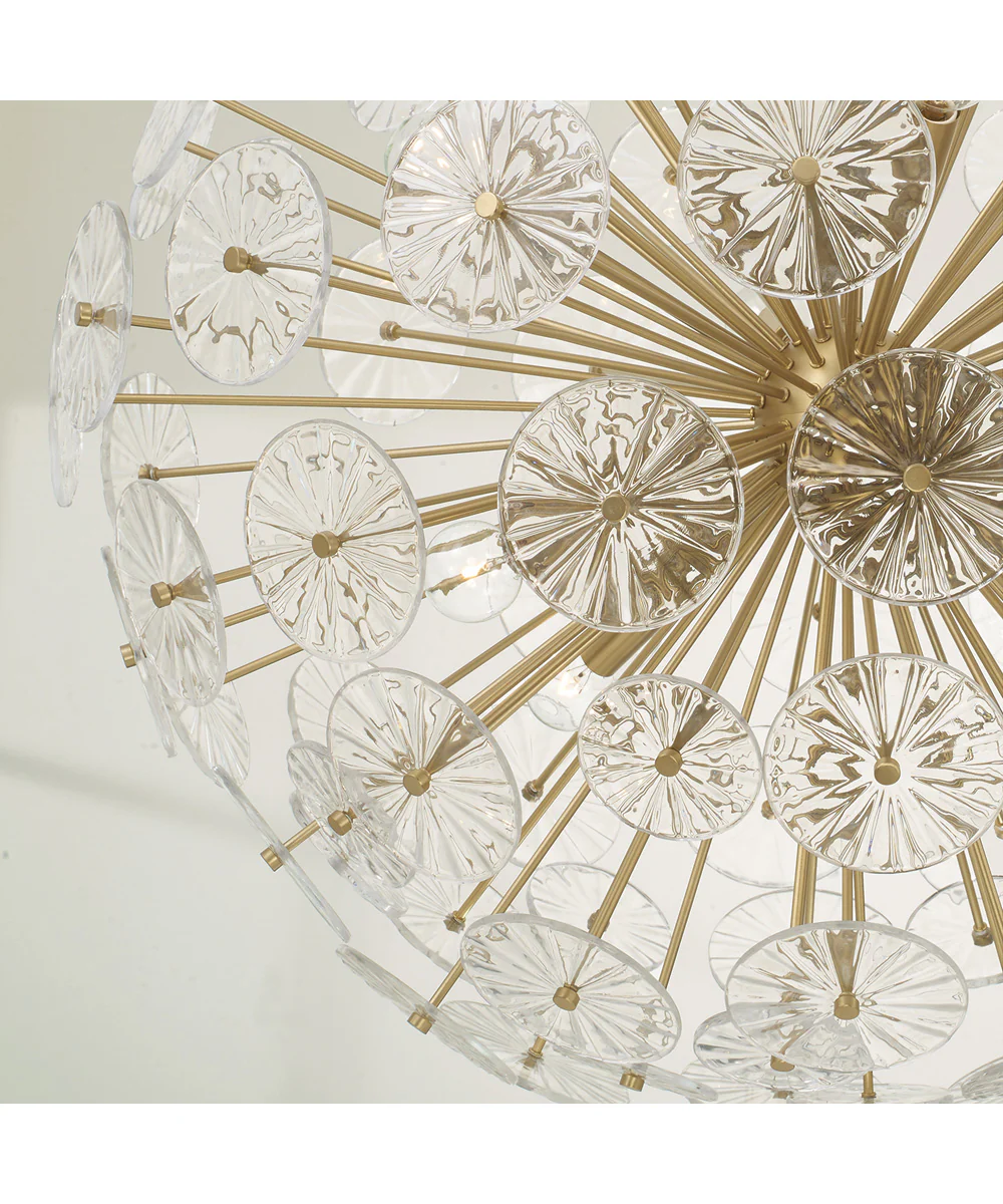 Emelie 8-Light Chandelier Matte Brass - Image 4