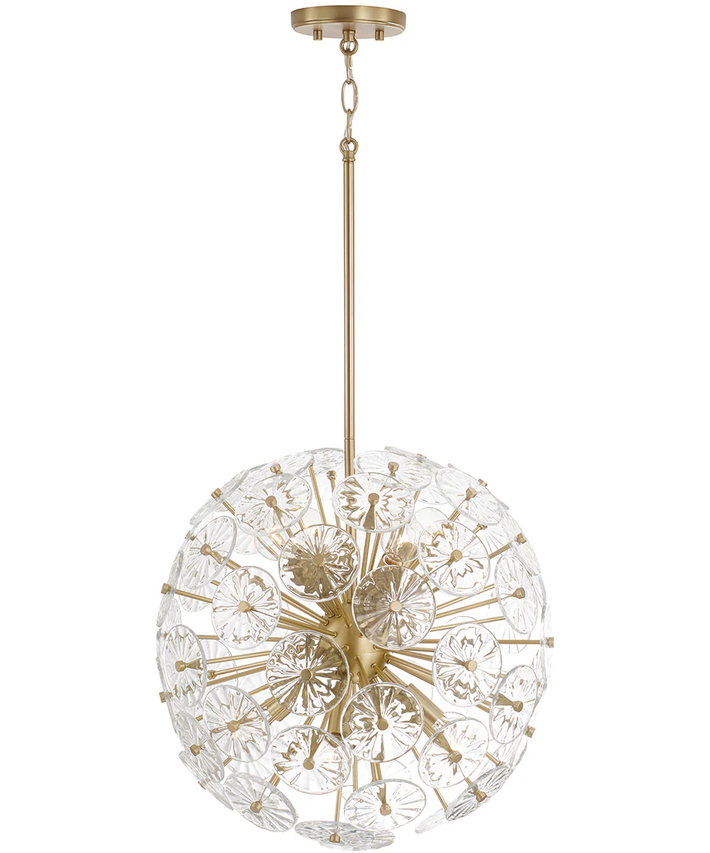 Emelie 8-Light Pendant Matte Brass - Image 2