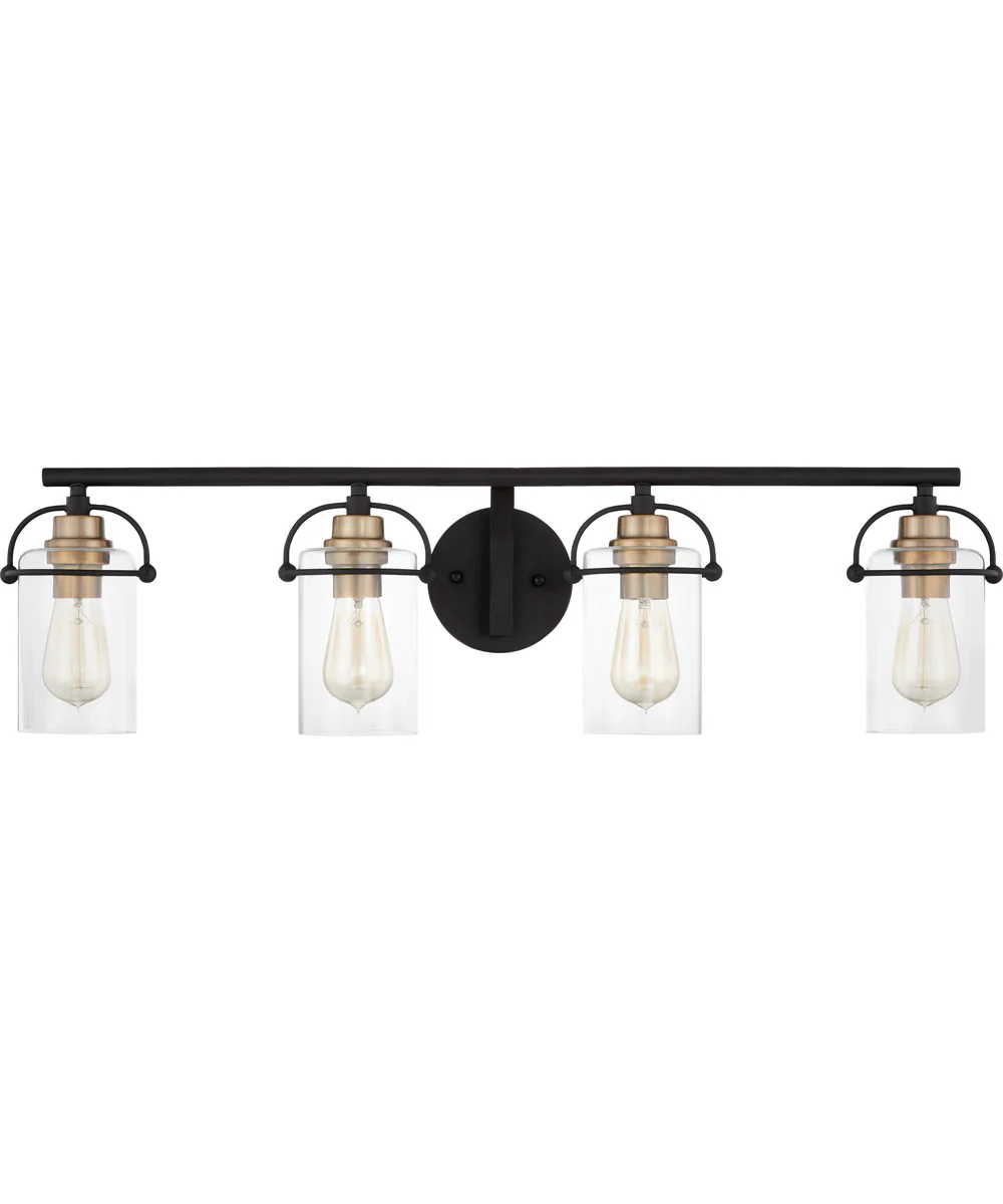 Emerson Extra Large 4-light Bath Light Matte Black - Image 3
