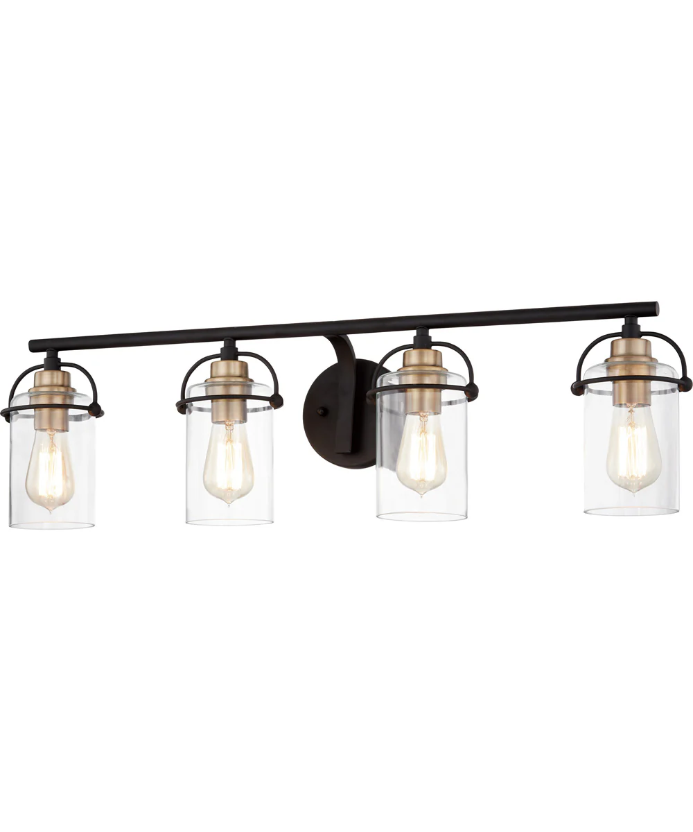 Emerson Extra Large 4-light Bath Light Matte Black - Image 4