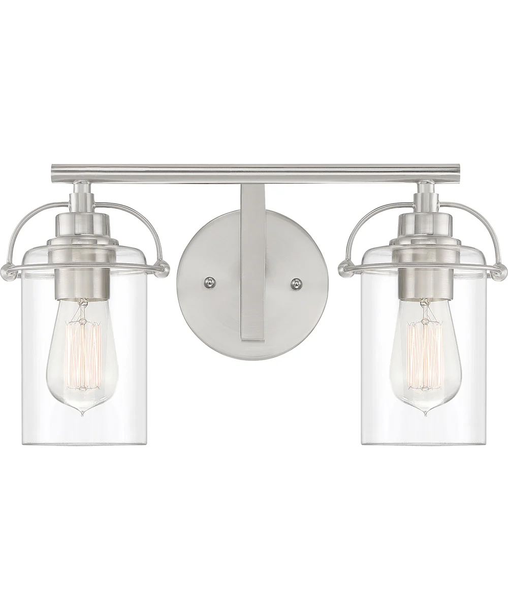 Emerson Medium 2-light Bath Light Brushed Nickel - Image 2
