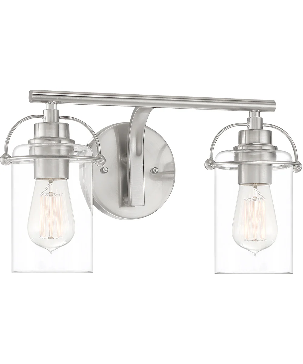 Emerson Medium 2-light Bath Light Brushed Nickel - Image 3