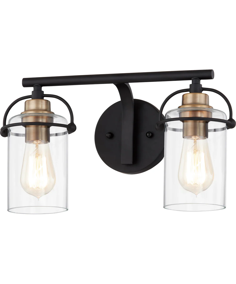 Emerson Medium 2-light Bath Light Matte Black - Image 4