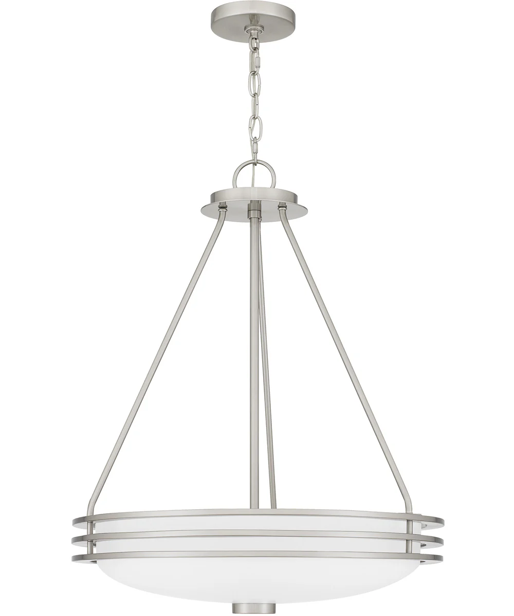 Emile 4-light Pendant Brushed Nickel - Image 3