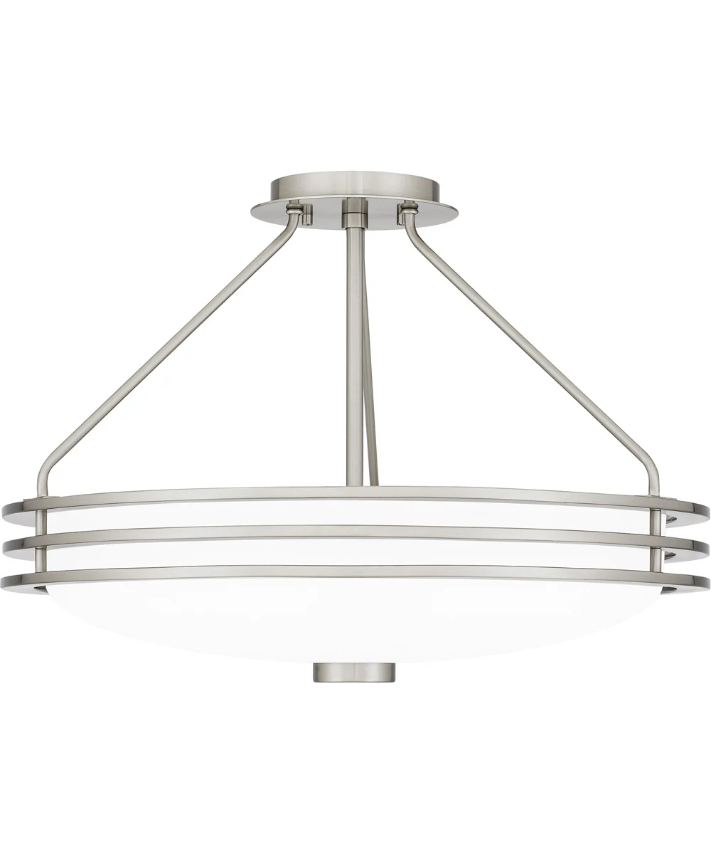 Emile 4-light Semi Flush Mount Brushed Nickel - Image 2