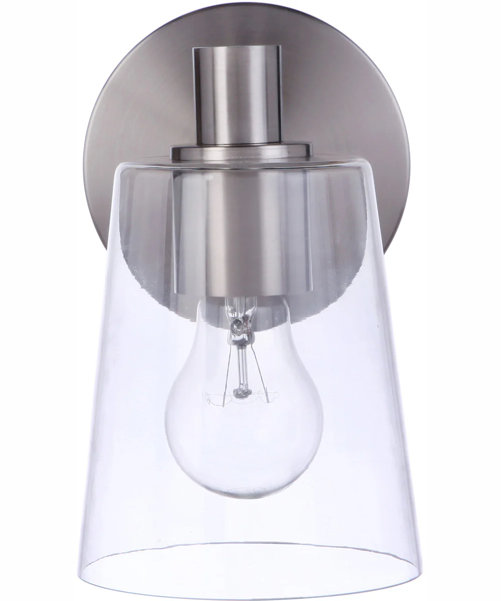 Emilio 1-Light Wall Sconce Brushed Polished Nickel - Image 3