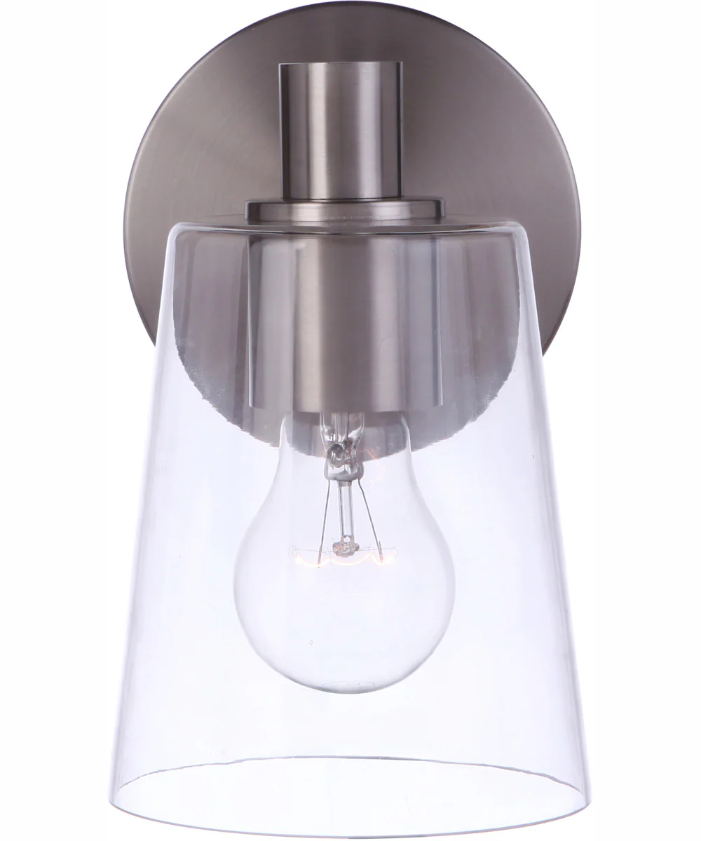 Emilio 1-Light Wall Sconce Brushed Polished Nickel - Image 4