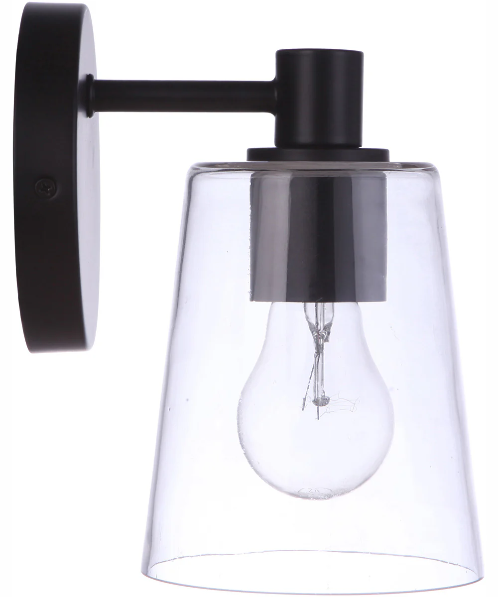 Emilio 1-Light Wall Sconce Flat Black - Image 5