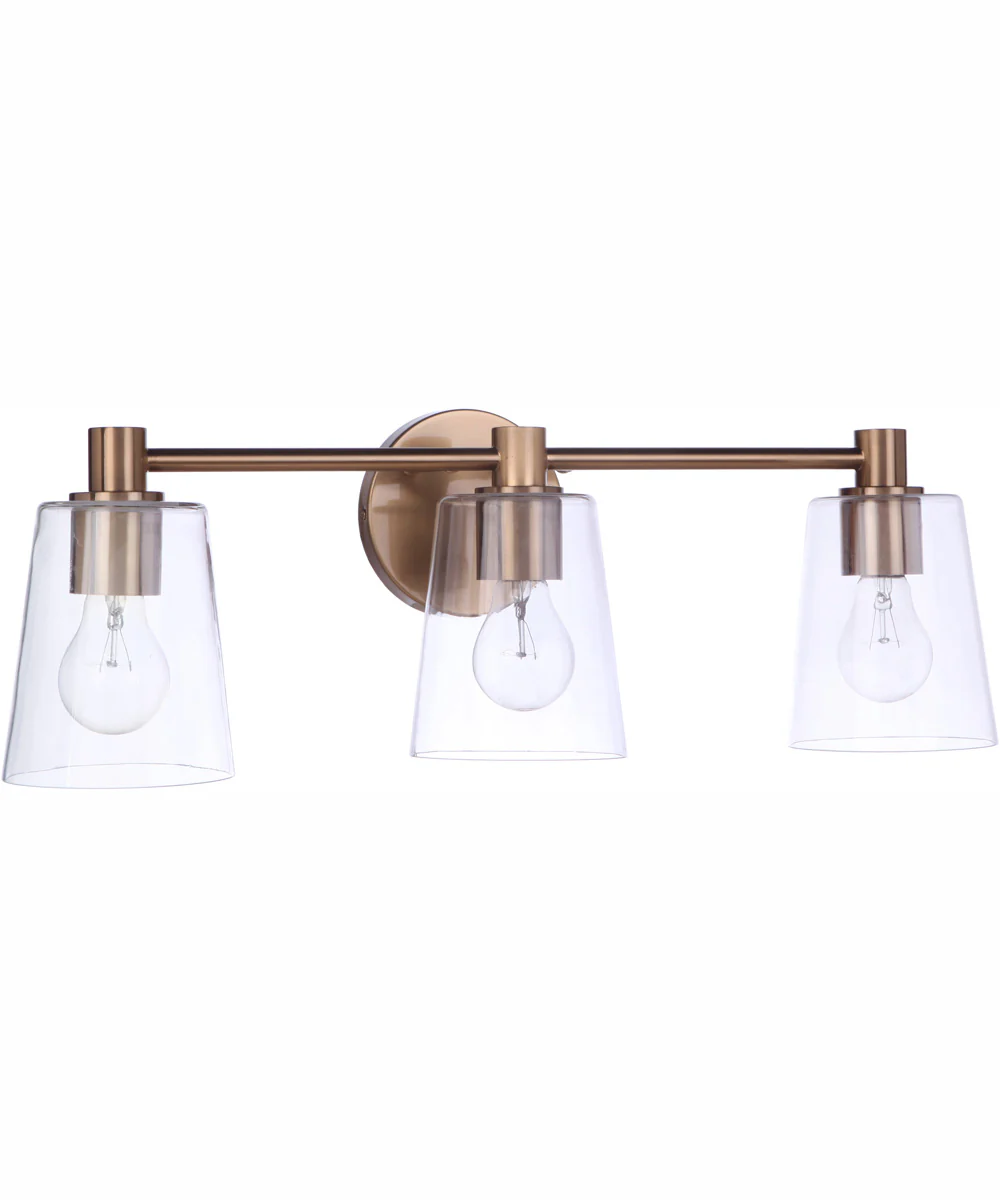 Emilio 3-Light Vanity Satin Brass - Image 3