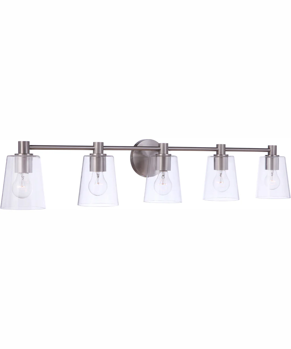 Emilio 5-Light Vanity Brushed Polished Nickel - Image 2
