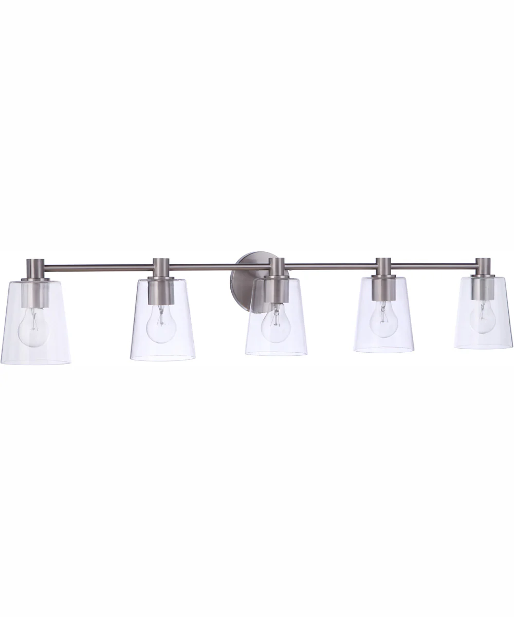Emilio 5-Light Vanity Brushed Polished Nickel - Image 3