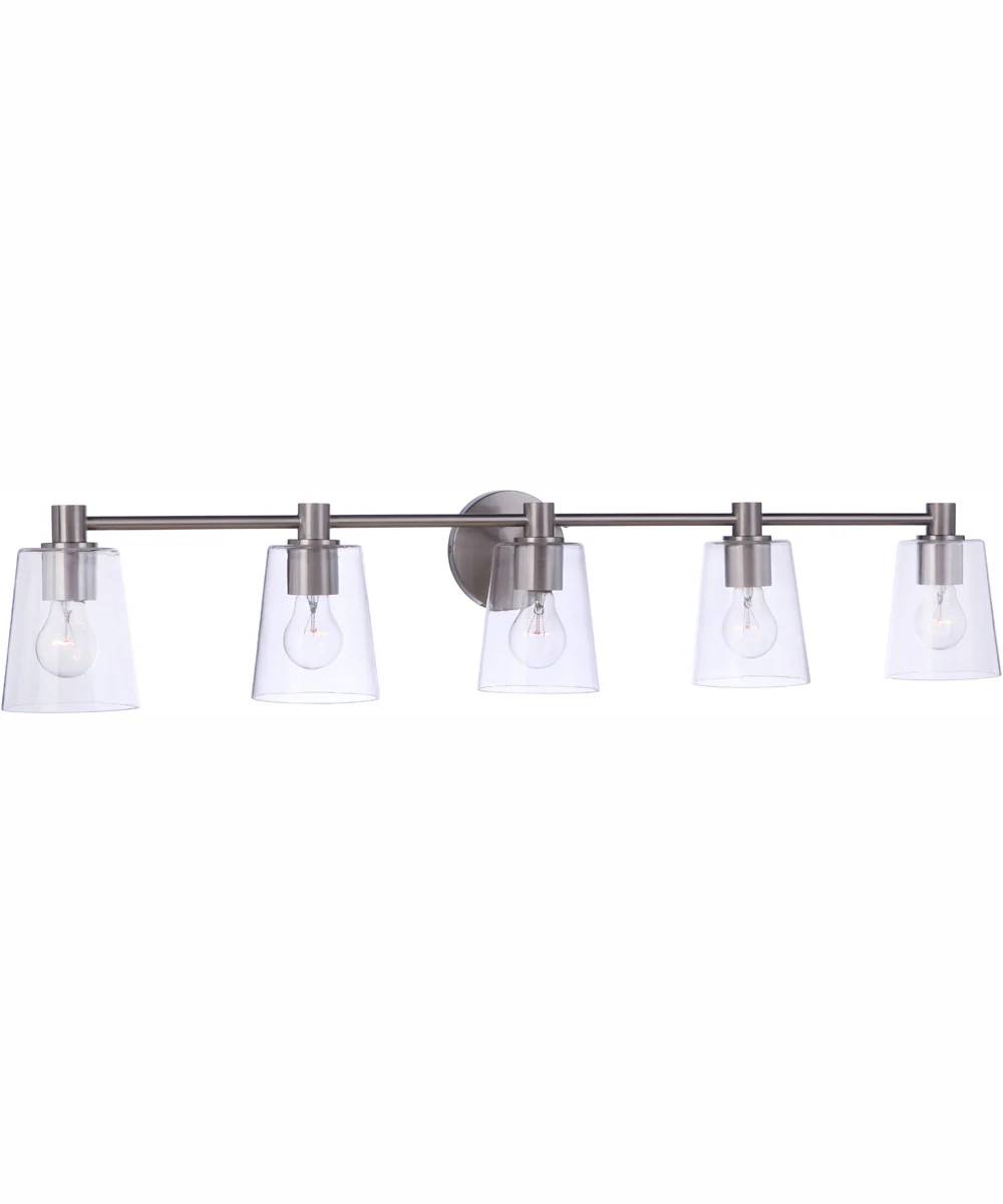 Emilio 5-Light Vanity Brushed Polished Nickel - Image 4