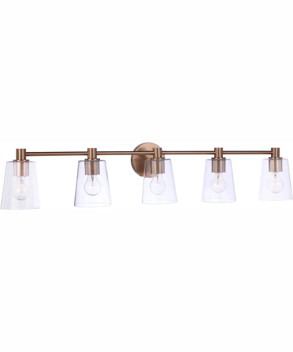 Emilio 5-Light Vanity Satin Brass - Image 4