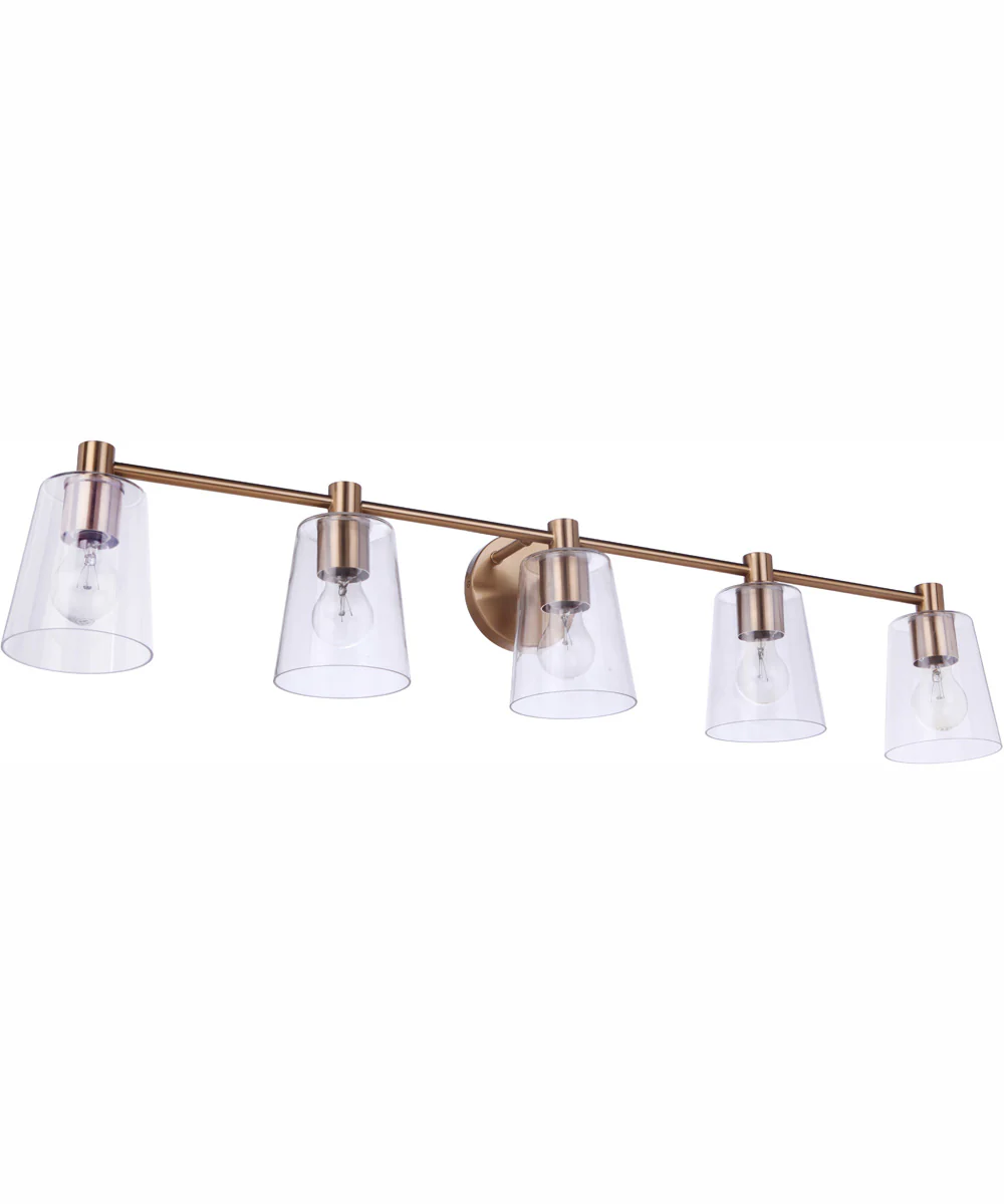 Emilio 5-Light Vanity Satin Brass - Image 6