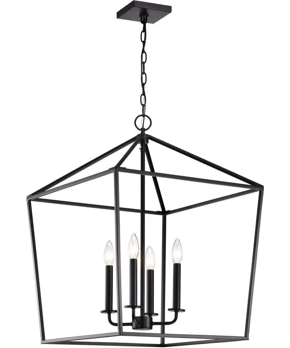 Emma 4-Light Pendant Matte Black - Image 2