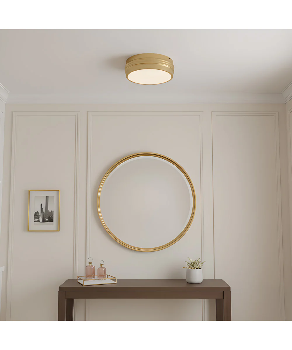 Emmett 3-light Flush Mount Brushed Gold - Image 2