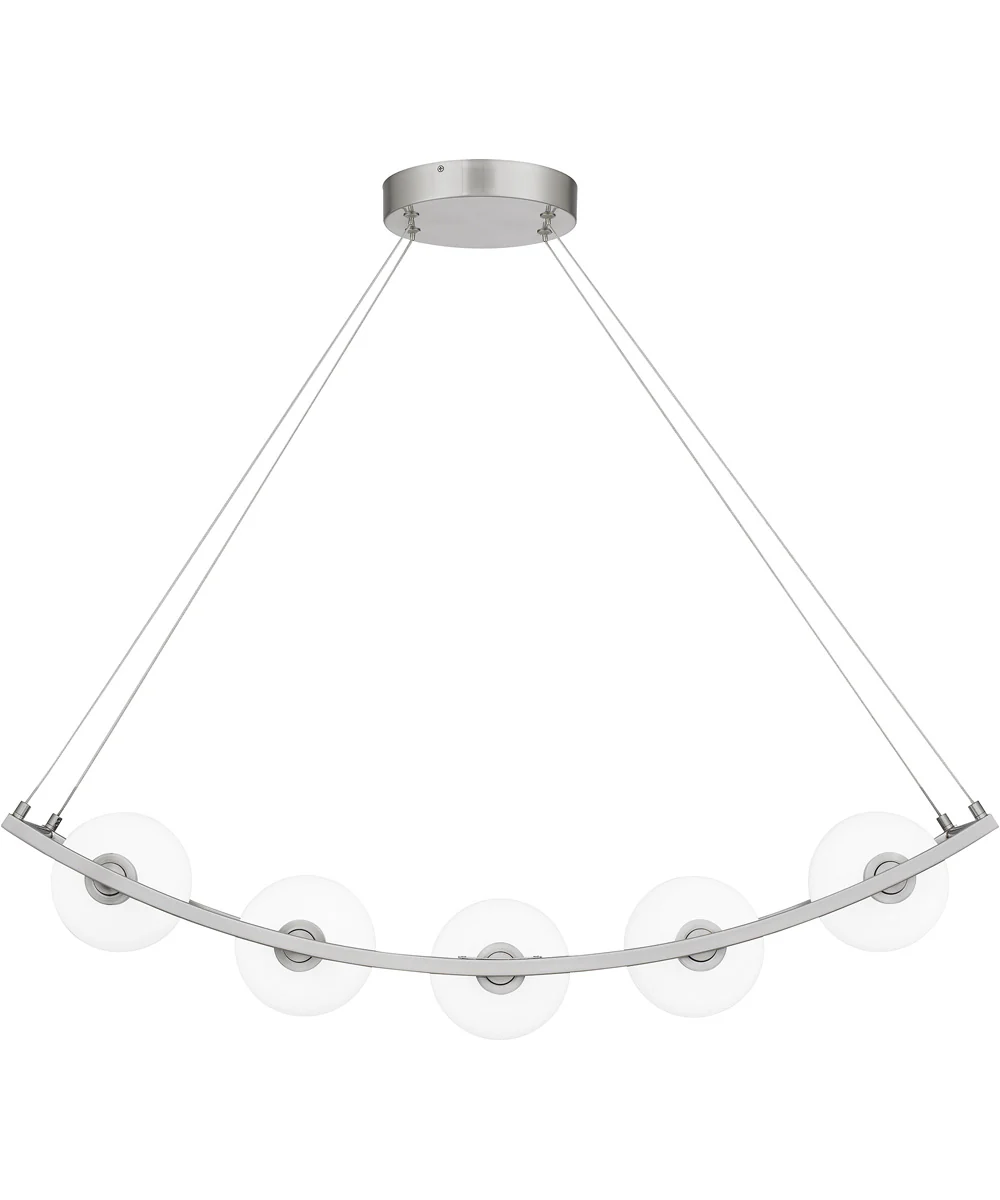 Enzo 5-light Island Light Brushed Nickel - Image 2