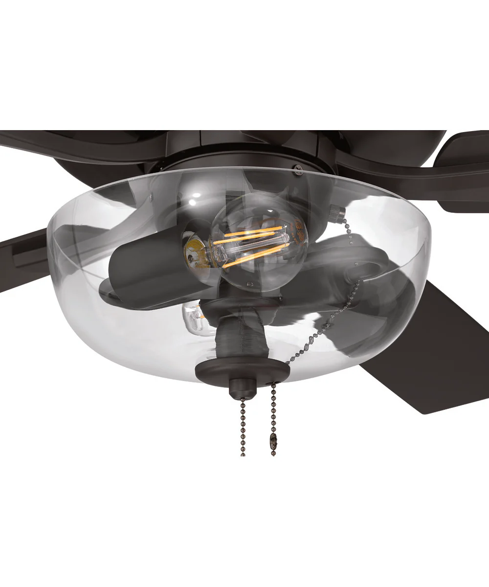 EOS 2 Light Clear Bowl 52" Ceiling Fan 2-Light Fan Classic Bronze - Image 10