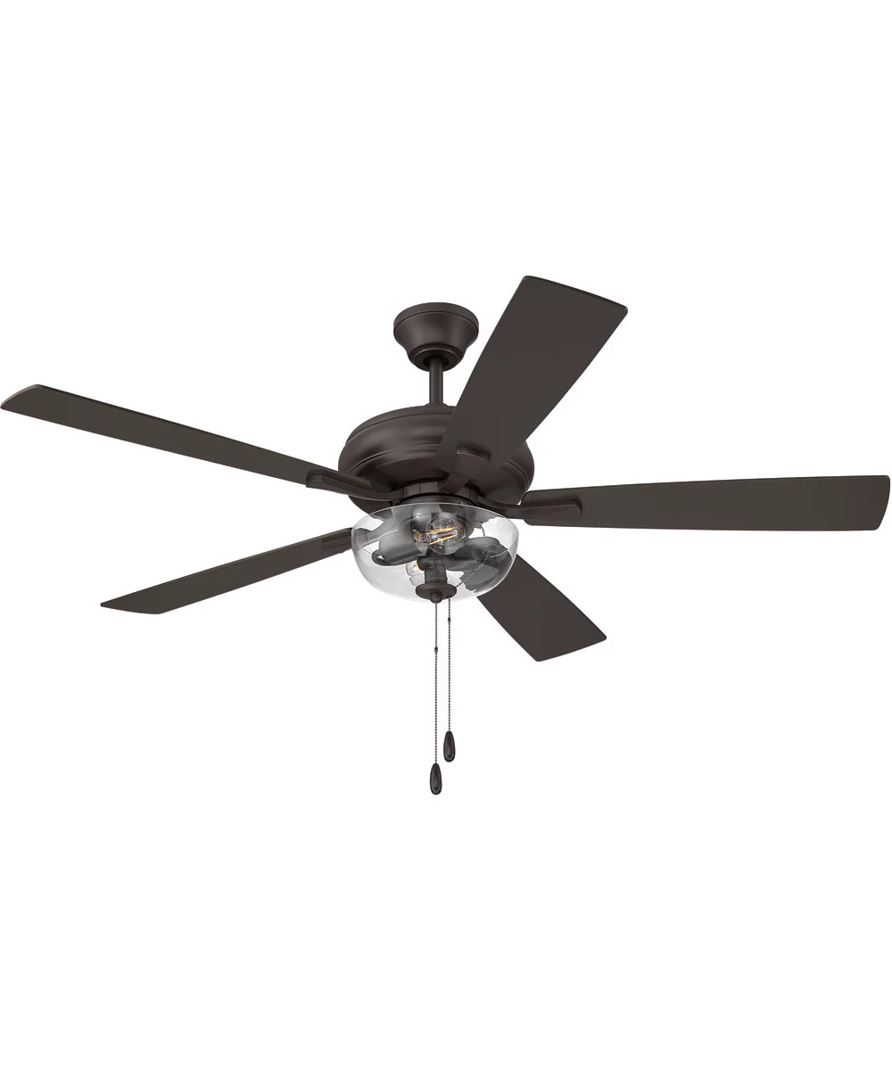 EOS 2 Light Clear Bowl 52" Ceiling Fan 2-Light Fan Classic Bronze - Image 6