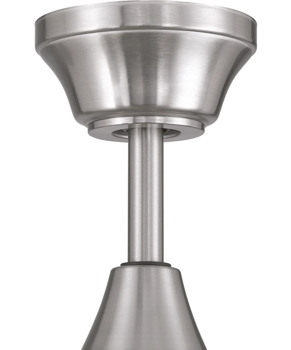 EOS Low Profile 1 bulb Frosted White 52" Ceiling Fan 1-Light Fan Brushed Polished Nickel - Image 8