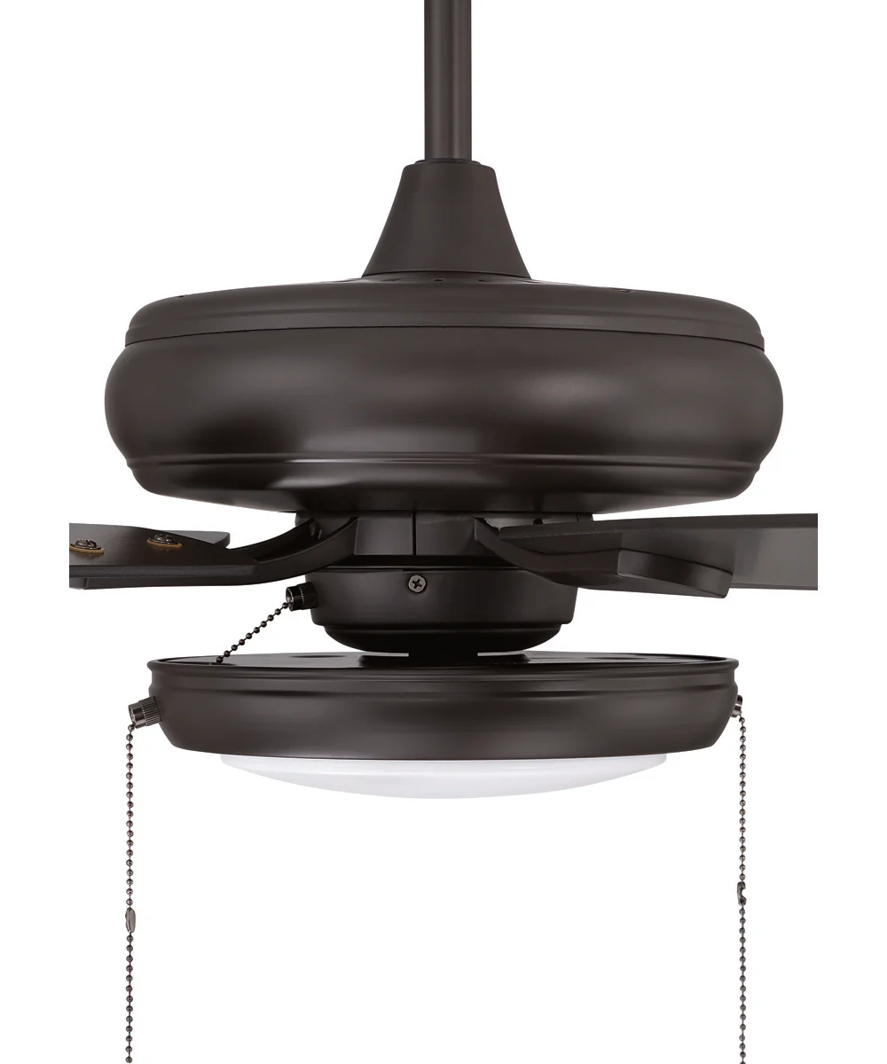 EOS Low Profile 1 bulb Frosted White 52" Ceiling Fan 1-Light Fan Classic Bronze - Image 6
