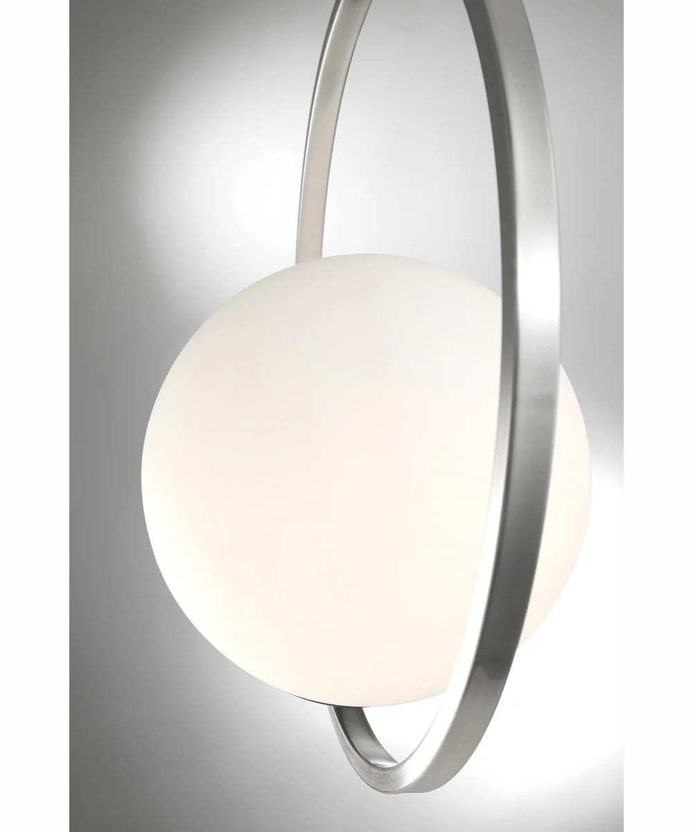 Equinox 1-Light Pendant Black/Painted Grey/Frost Glass Shade - Image 2