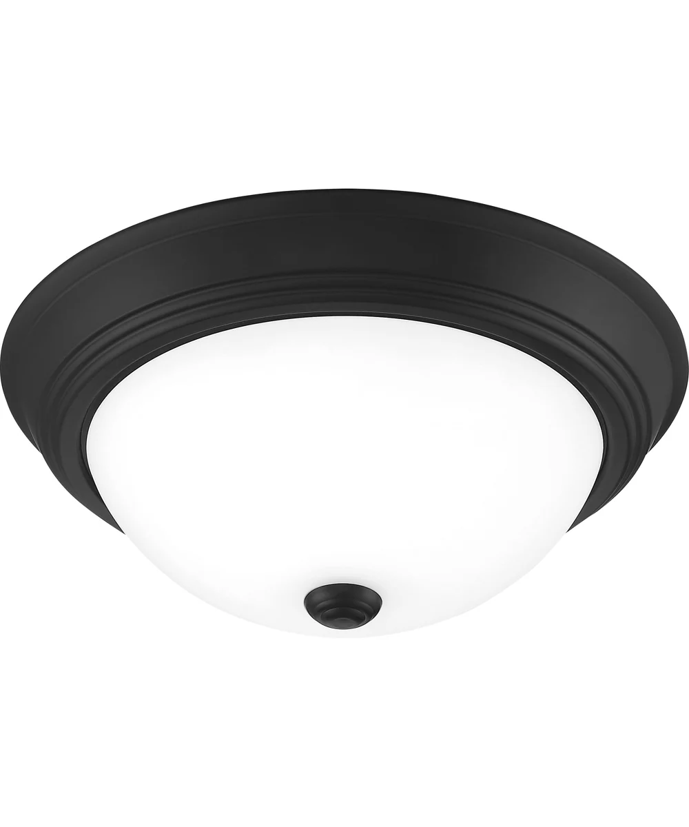 Erwin Medium 2-light Flush Mount Matte Black - Image 5