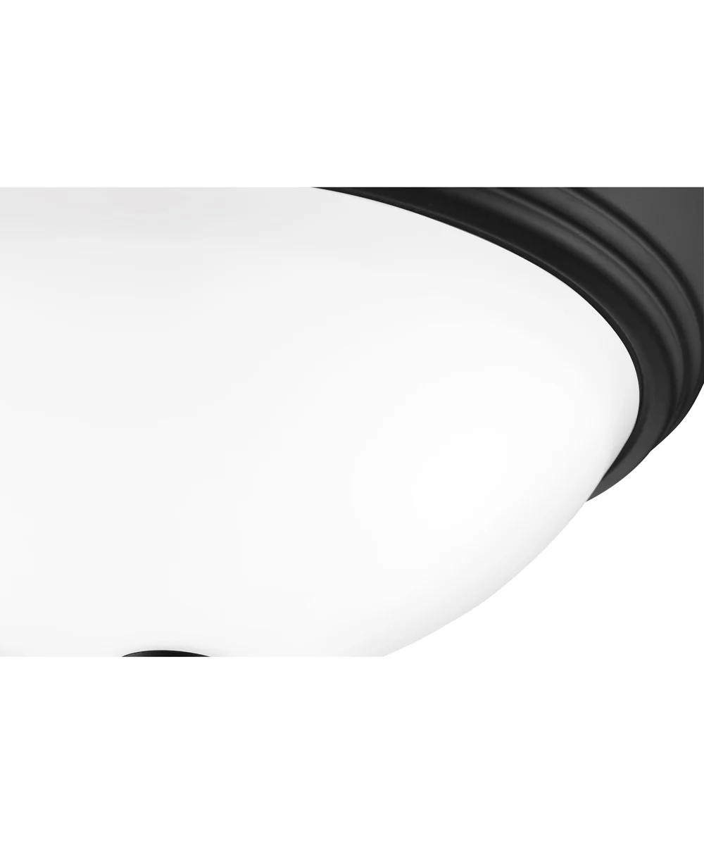 Erwin Medium 2-light Flush Mount Matte Black - Image 6