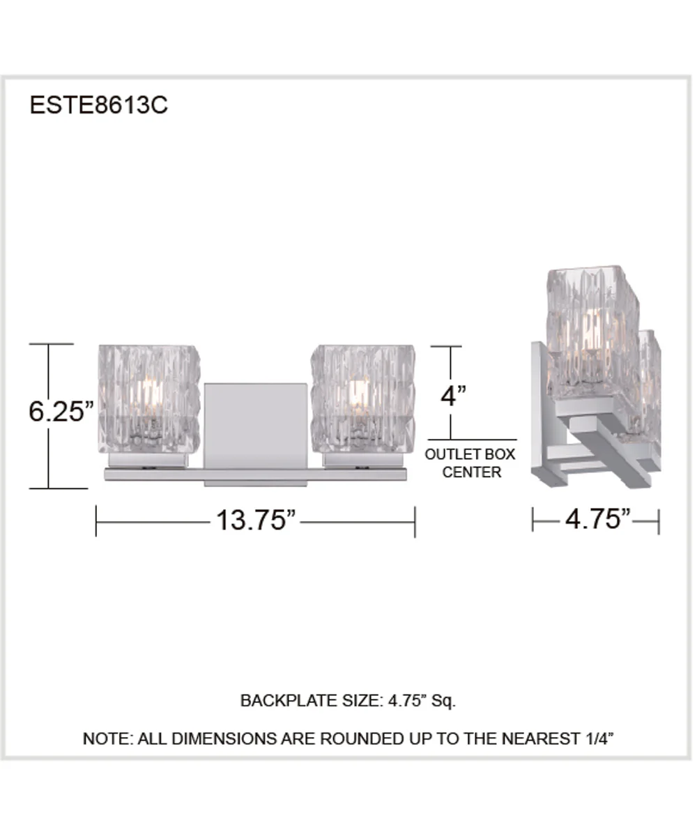 Estelle 2-light Bath Light Polished Chrome - Image 4